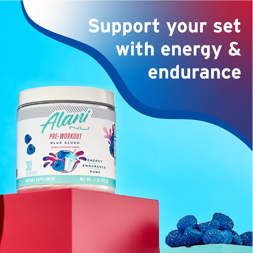 Blue Slush Pre Workout and Sour Peach Rings Post Workout Powder Bundle I216588