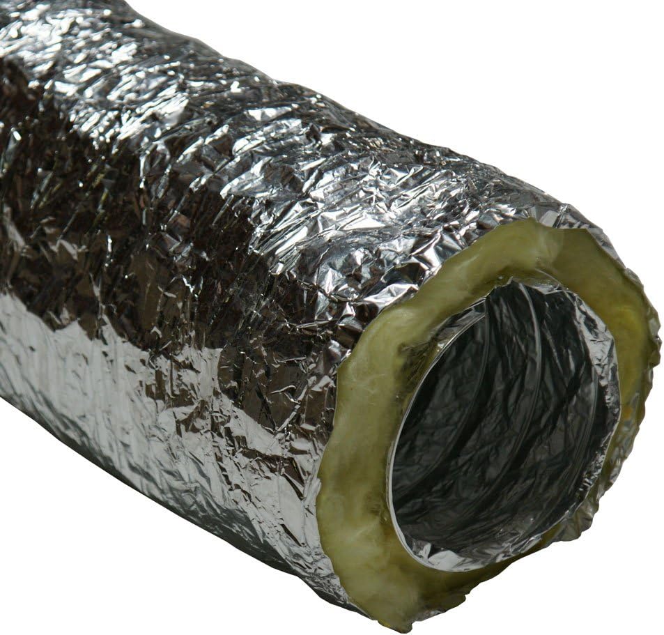 4-Inch by 25-Feet HVAC Insulated Ventilation Duct Hose T878