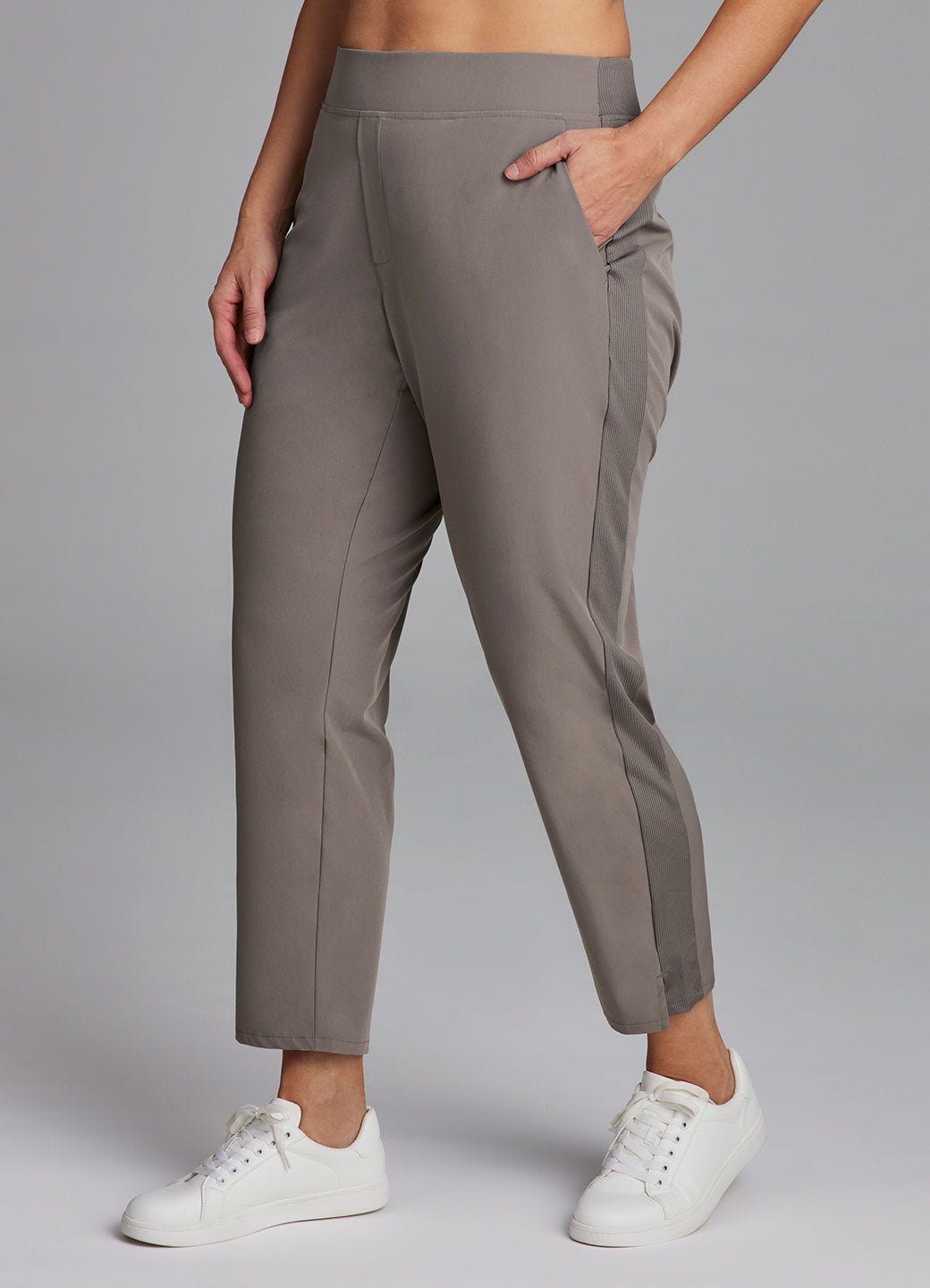 Plus City Stretch Ribbed Ankle Pant