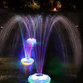 Floating Pool Fountain with Light Show, Rechargeable Battery, IP68 Waterproof, 2 Modes, 1pc F793562