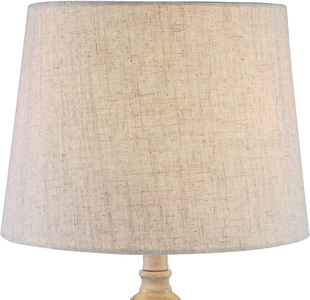 Set of 2 Beige Metal Linen Accent Table Lamps R45986