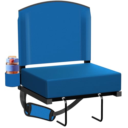 Black Bleacher Seat with Back Support R9321
