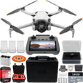Folding Drone with RC 2 Remote, 4K HDR Video Camera, Under 249g, 3 Batteries Bundle with Hard Case + Wide Angle Lens C841897