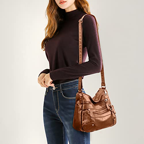 Soft PU Leather Crossbody Bag with Adjustable Strap K198366