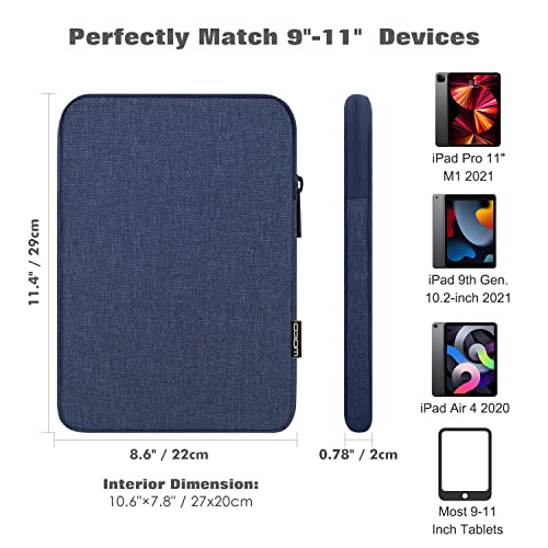 Misty Blue 9-11 Inch Tablet Sleeve Case K733