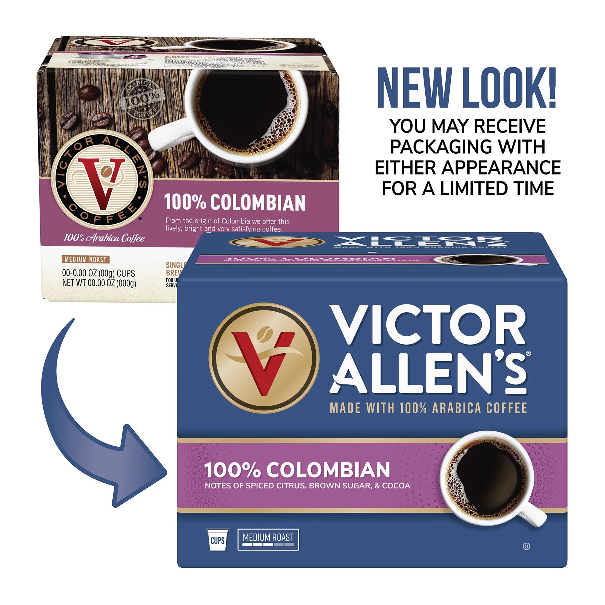 100% Colombian Coffee Single Serve Coffee Pods D76017