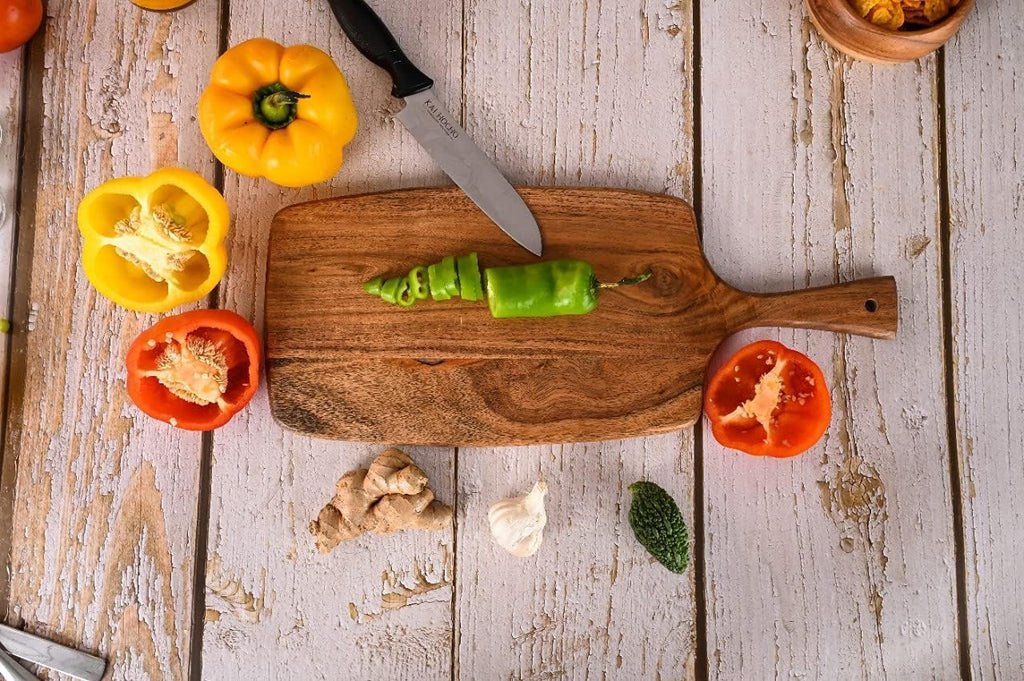 Acacia Wood Cutting Board 17 By 7 Inches U376