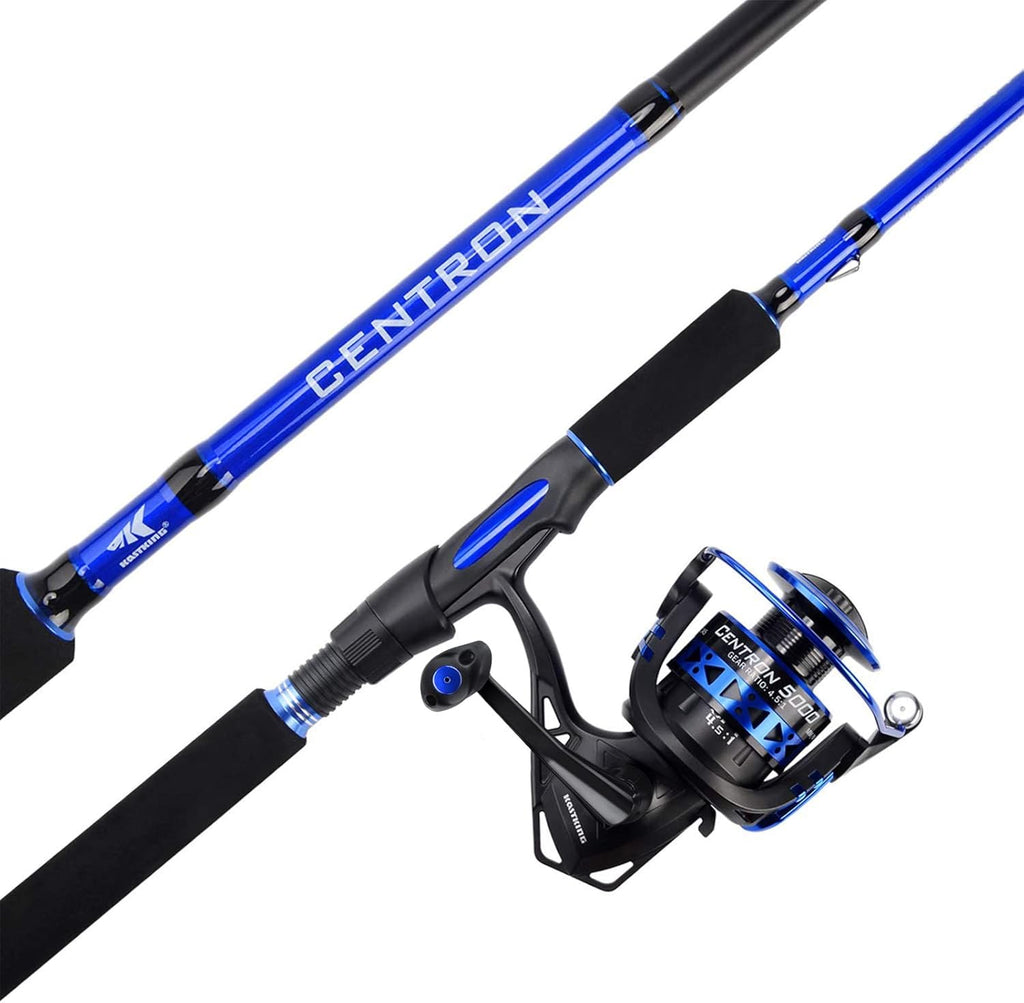 Fishing Rod and Reel Combo, IM6 Graphite 2Pc, Stainless Steel Guides with Ceramic Rings, EVA Handles Q4135