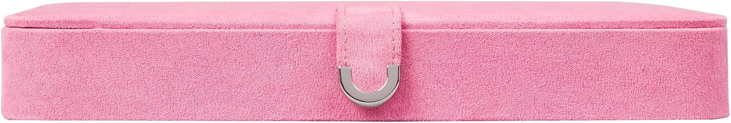 Pink Plush Fabric Jewelry Box P5249