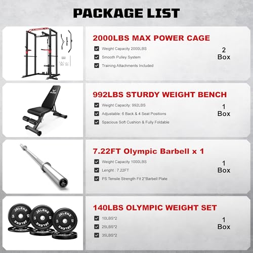 Power Cage with LAT Pulldown and Adjustable Pulley System R182442