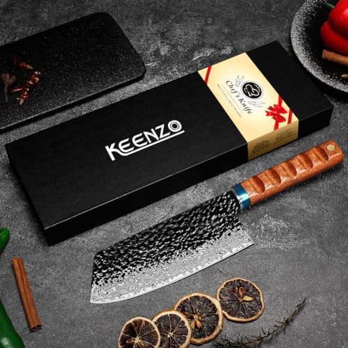 Damascus Nakiri knife 7 inch Q974021