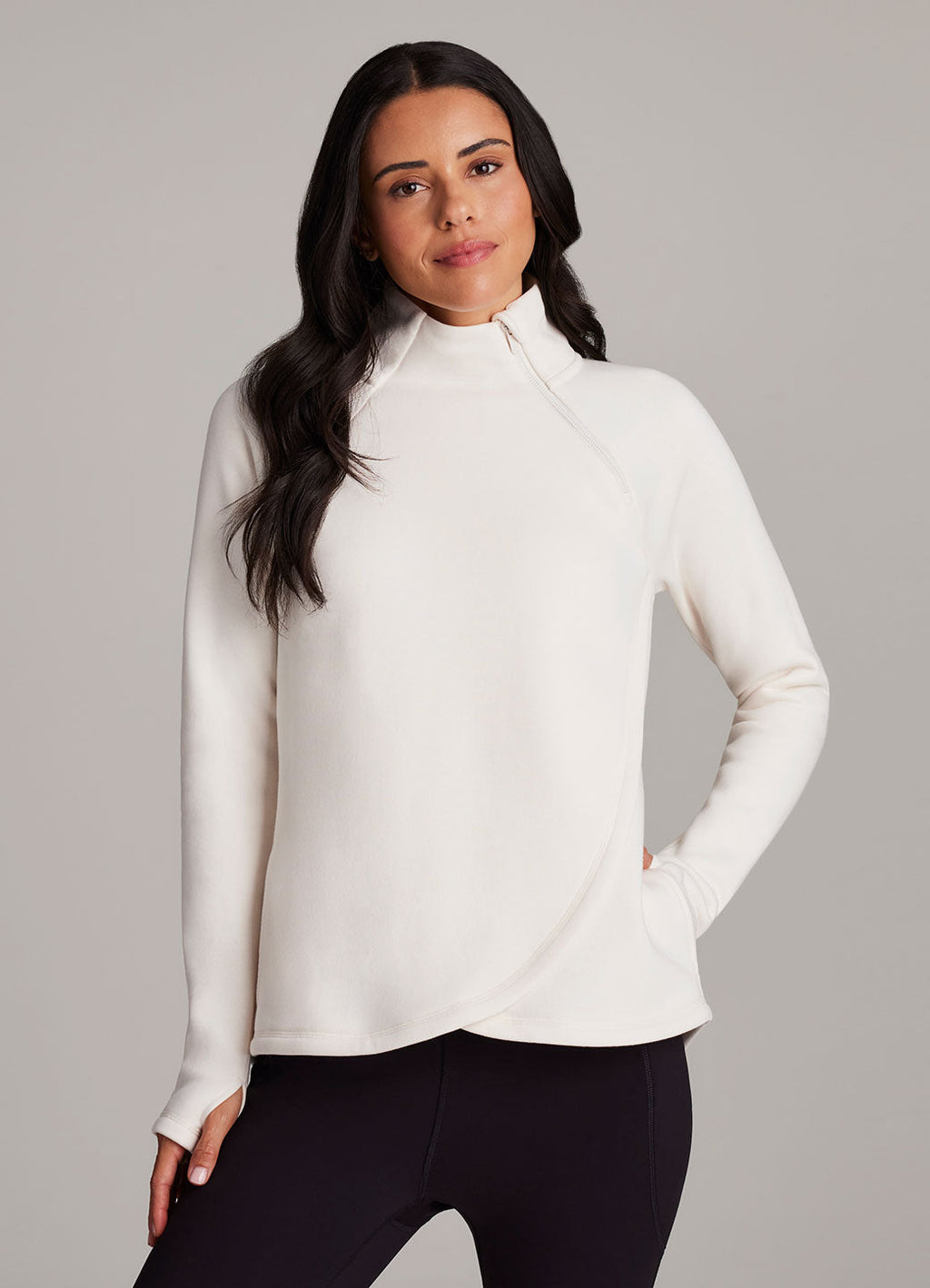 Ready To Roll Fleece Mock Neck Pullover