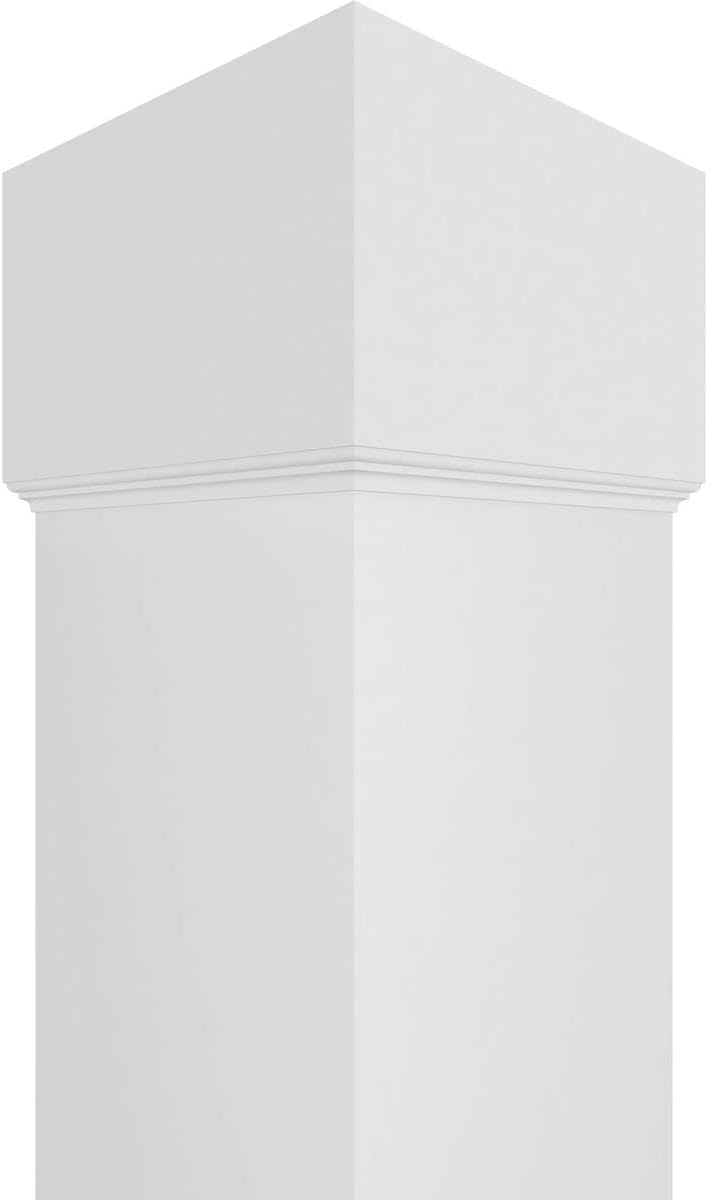 10"W x 9'H Square Non-Tapered Smooth PVC Column Wrap Kit Z329471