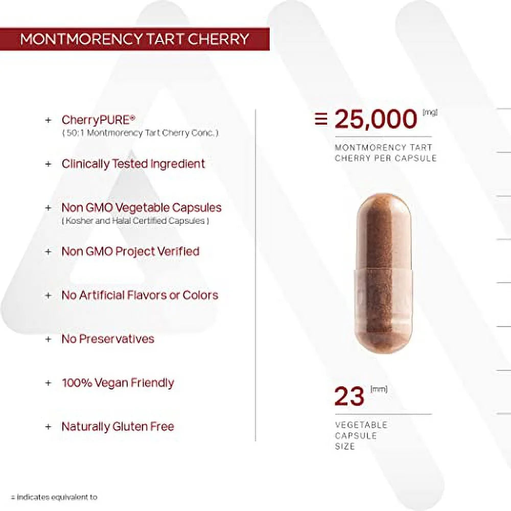 120 Veggie Capsules Tart Cherry Concentrate D760455