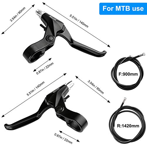 Bike Disc Brake Kit, Aluminum Front and Rear Caliper, Full Aluminum Alloy Bicycle Brake Lever, 160mm Rotor W99100
