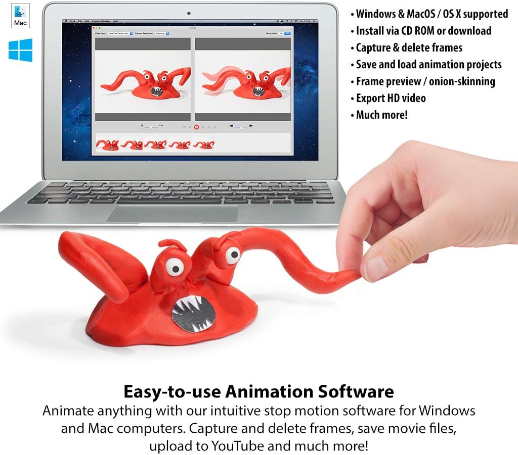 Complete HD Stop Motion Animation Kit with 1080P Camera C8971