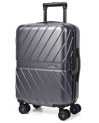 Black 20 inch Polycarbonate Hardside Carry On Luggage N143135