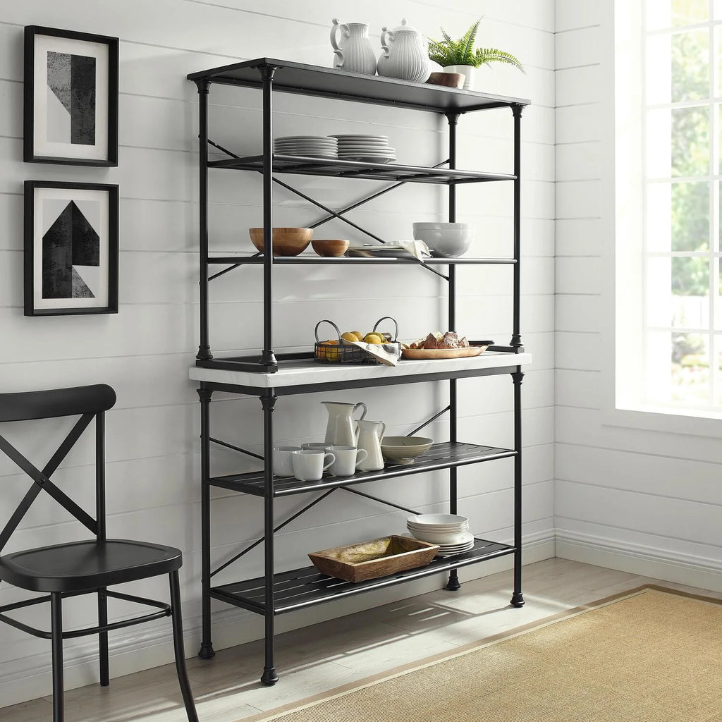 Matte Black Baker's Rack Y48855