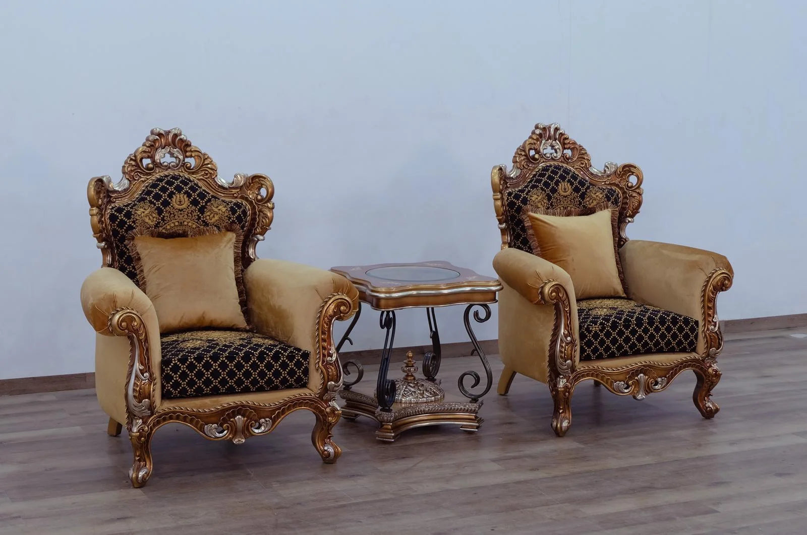 Black Brown Gold Sofa Set B428840