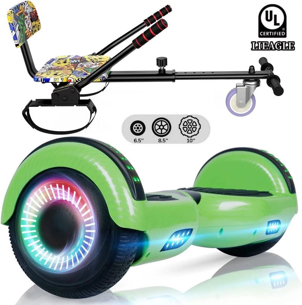 6.5 inch Self Balancing Electric Scooter with Bluetooth Speaker & LED Lights T211331