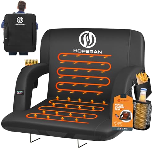 Heated Stadium Seat with Back Support B43892
