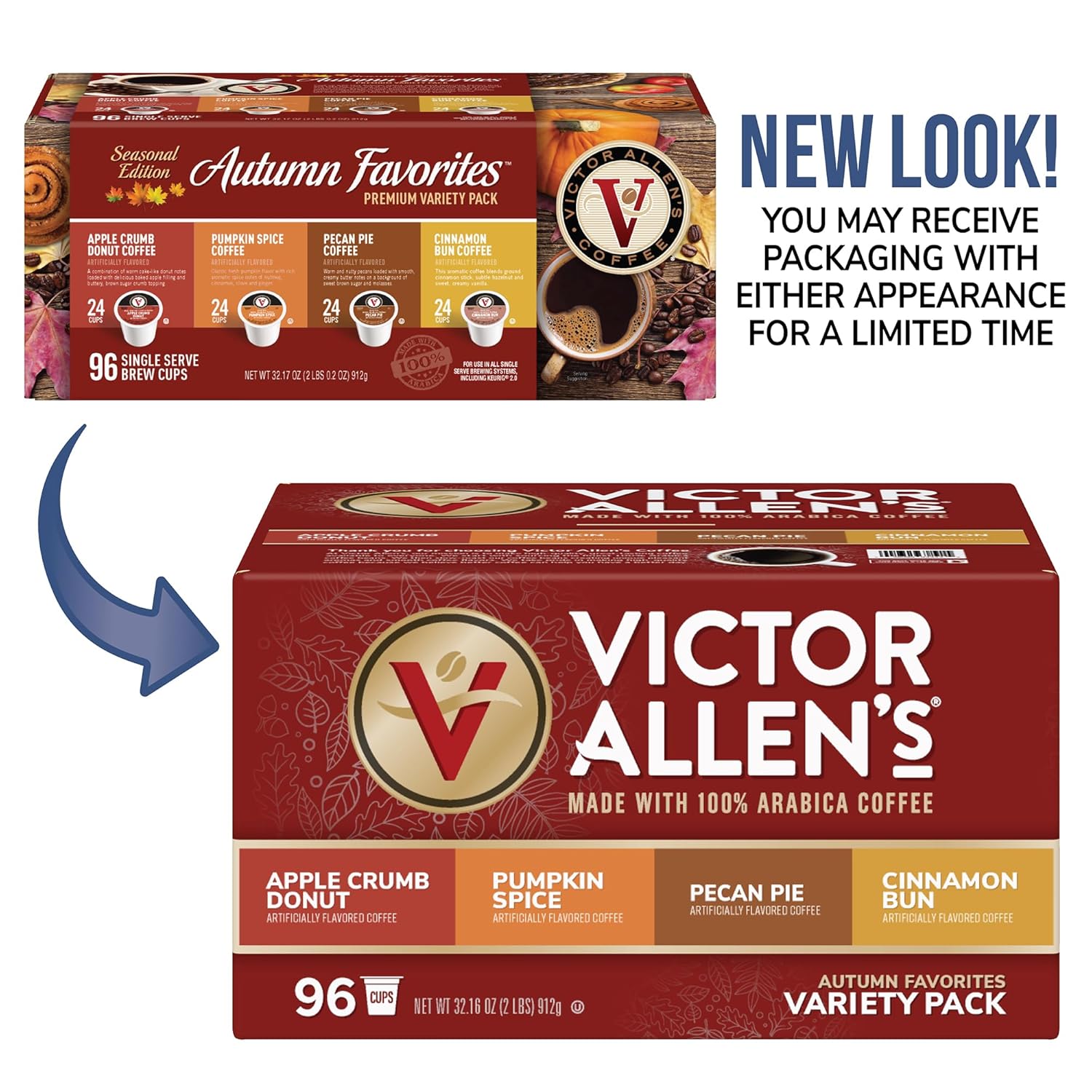 Autumn Favorites Variety Pack Coffee Pods, 96 Count T873