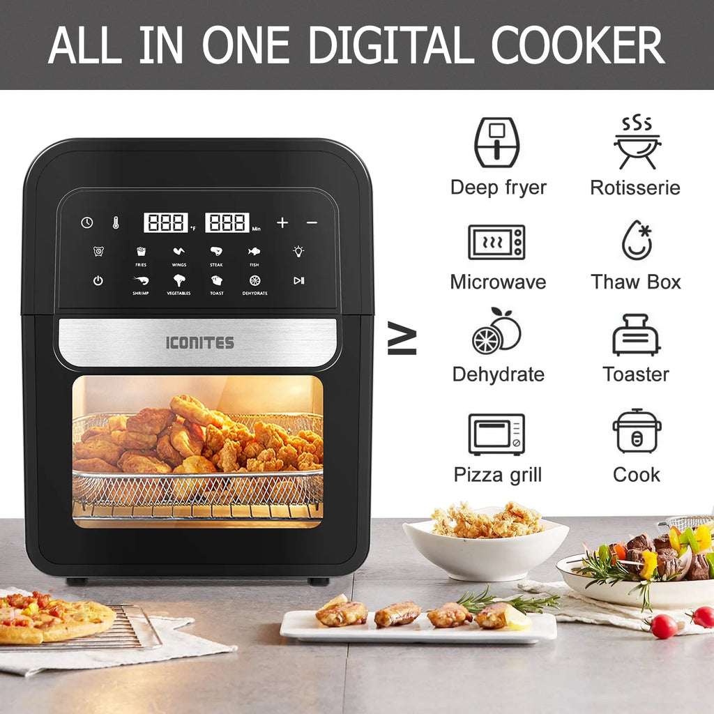 8-in-1 6.5 Quart Air Fryer Oven with Digital Touch-Screen I5071
