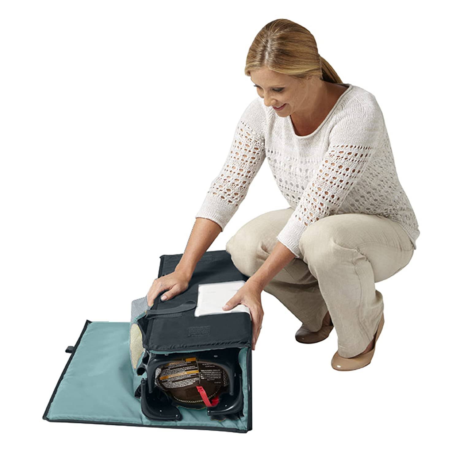 Full-Size Infant Bassinet Playard with Push Button Compact Fold U6704