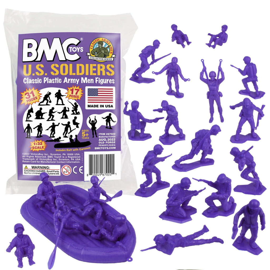 Purple 31pc Plastic Army Men Figures L512