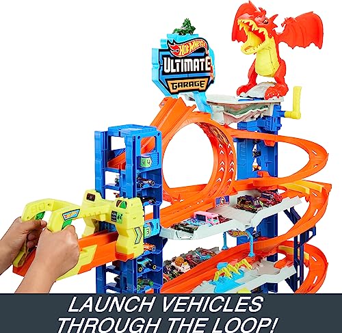 Ultimate Garage Toy Car Track Set with 2 Die-Cast Toy Cars B607