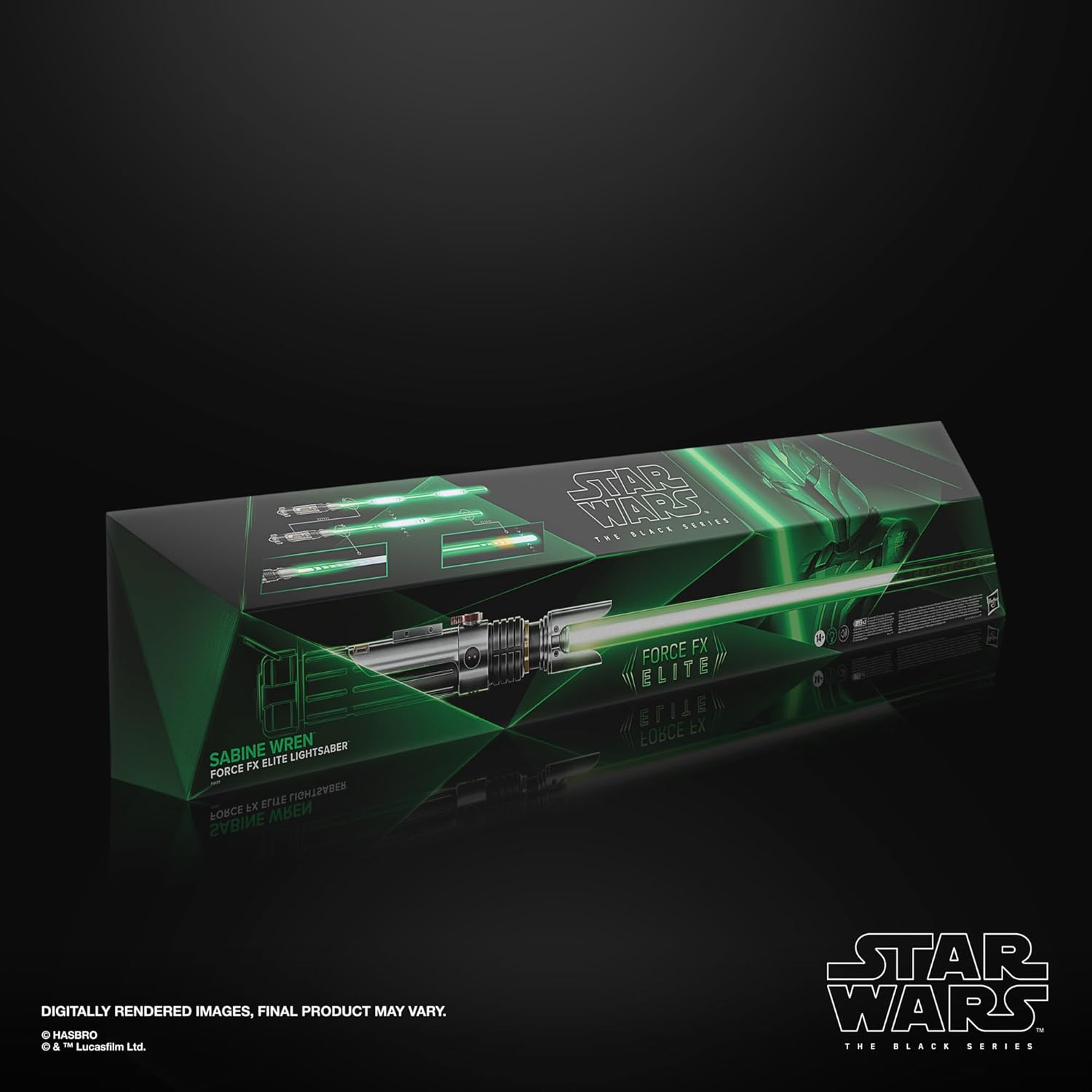 STAR WARS The Black Series Sabine Wren Force FX Elite Electronic Lightsaber with Advanced LED and Sound Effects V378