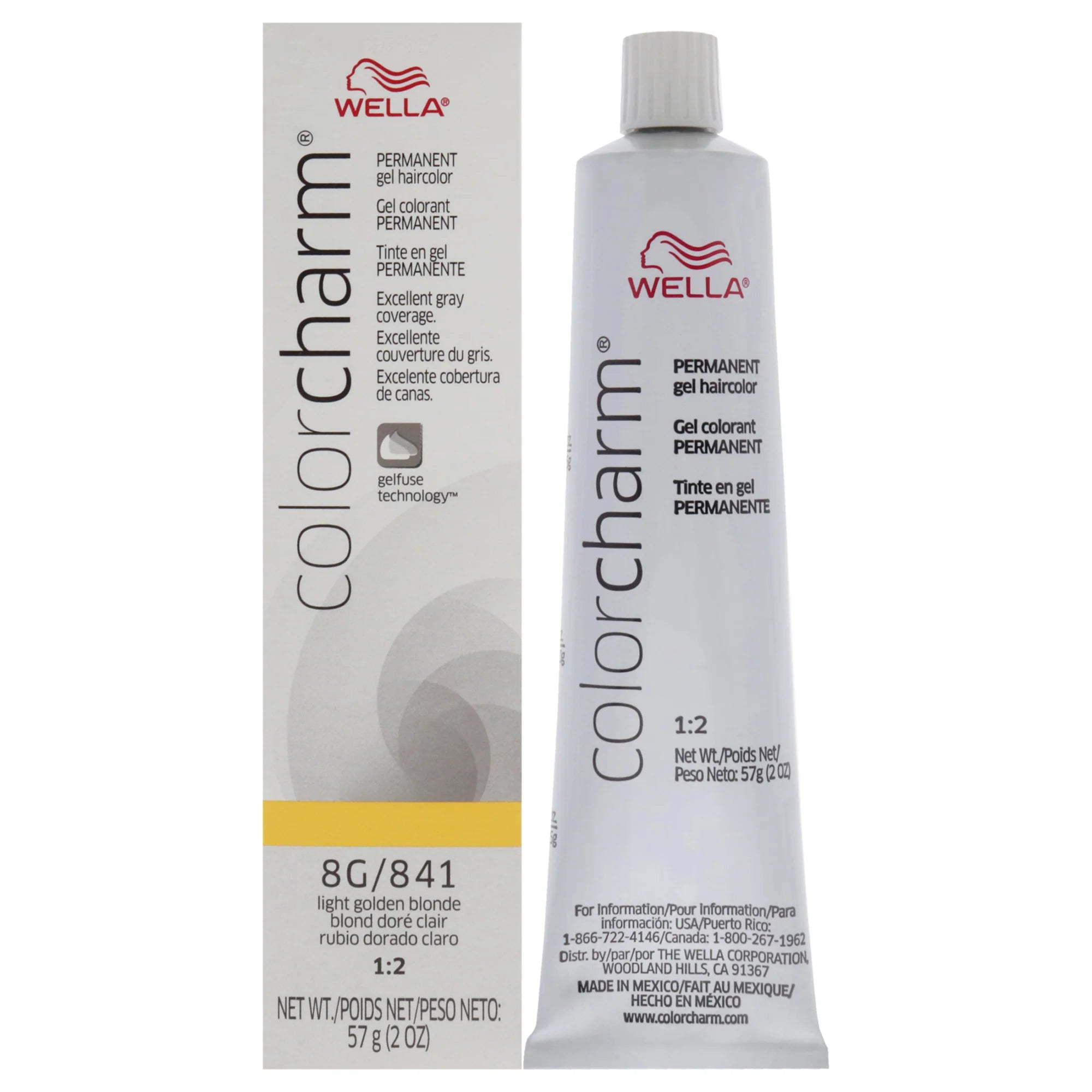 8G 841 Light Golden Blonde Permanent Hair Color Gel K905