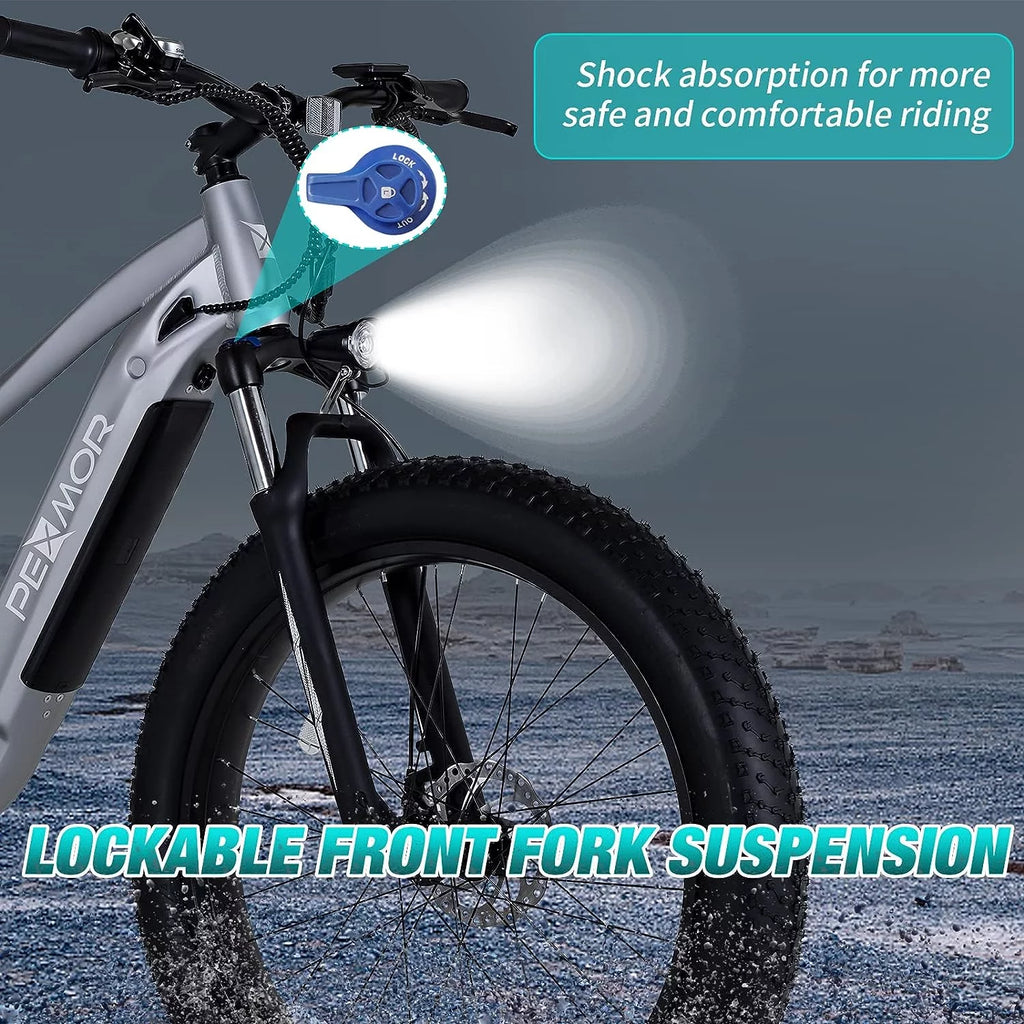 750W 48V 14AH Removable Battery 26" Fat Tire Electric Bike U582