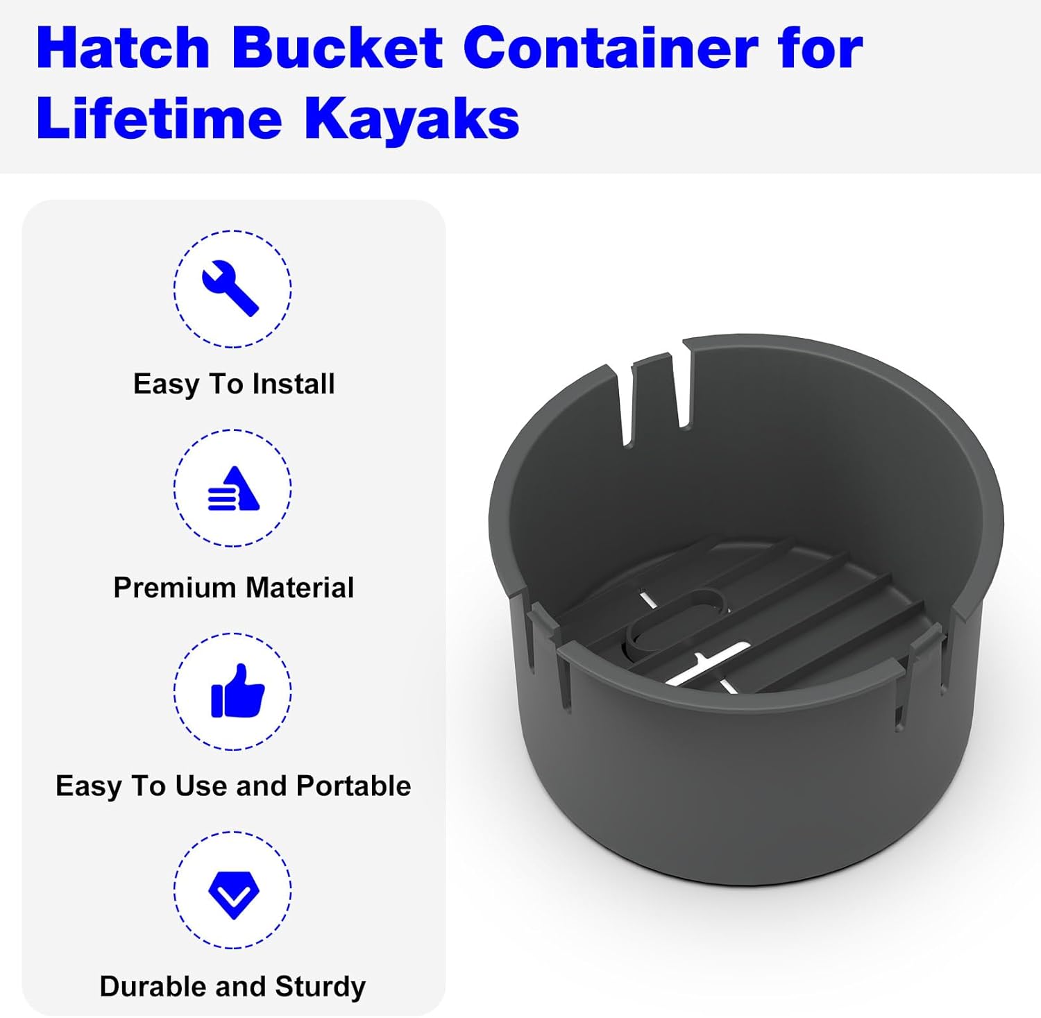 Hatch Bucket Container for Kayak Storage J435