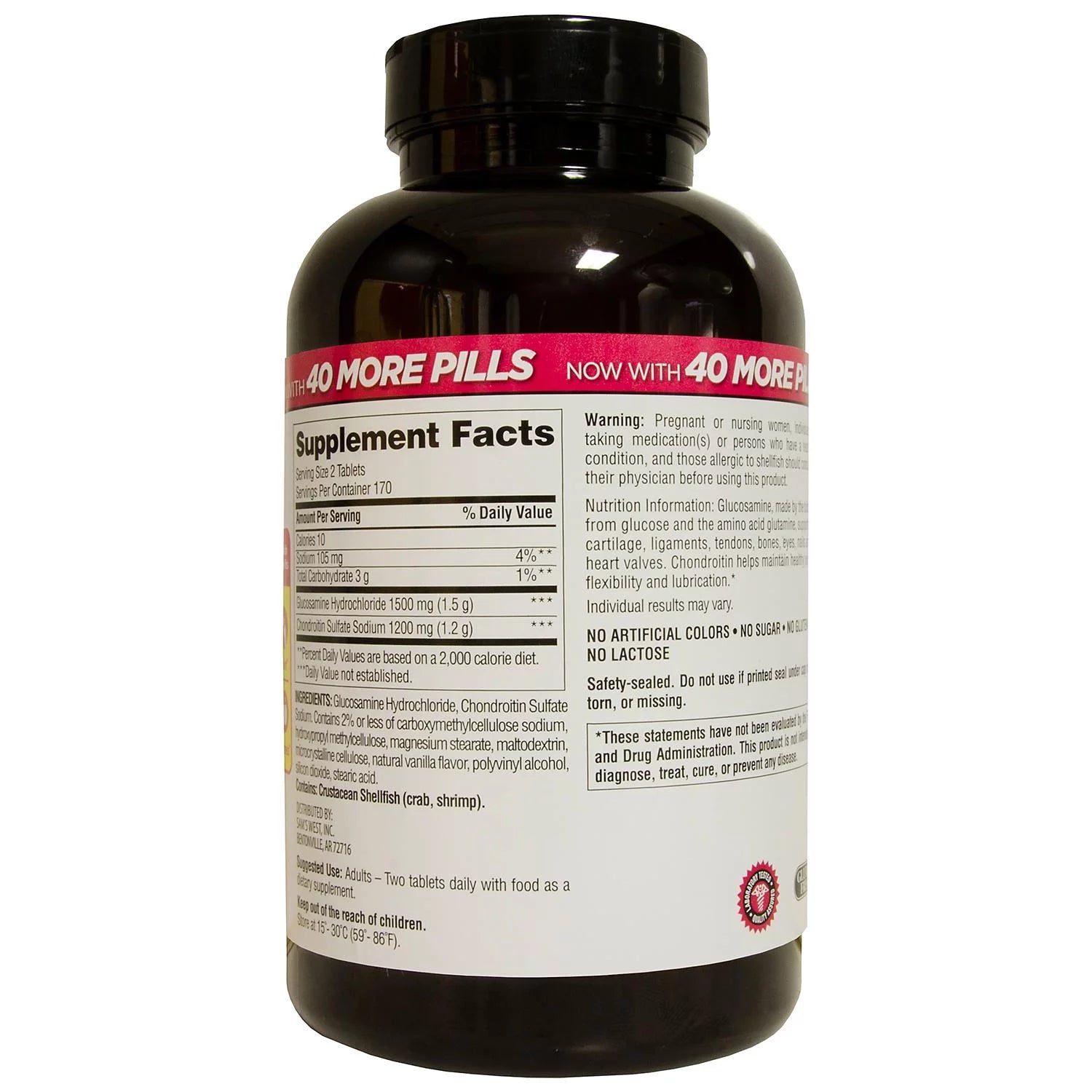 Triple Strength Glucosamine Chondroitin 340 ct. G886