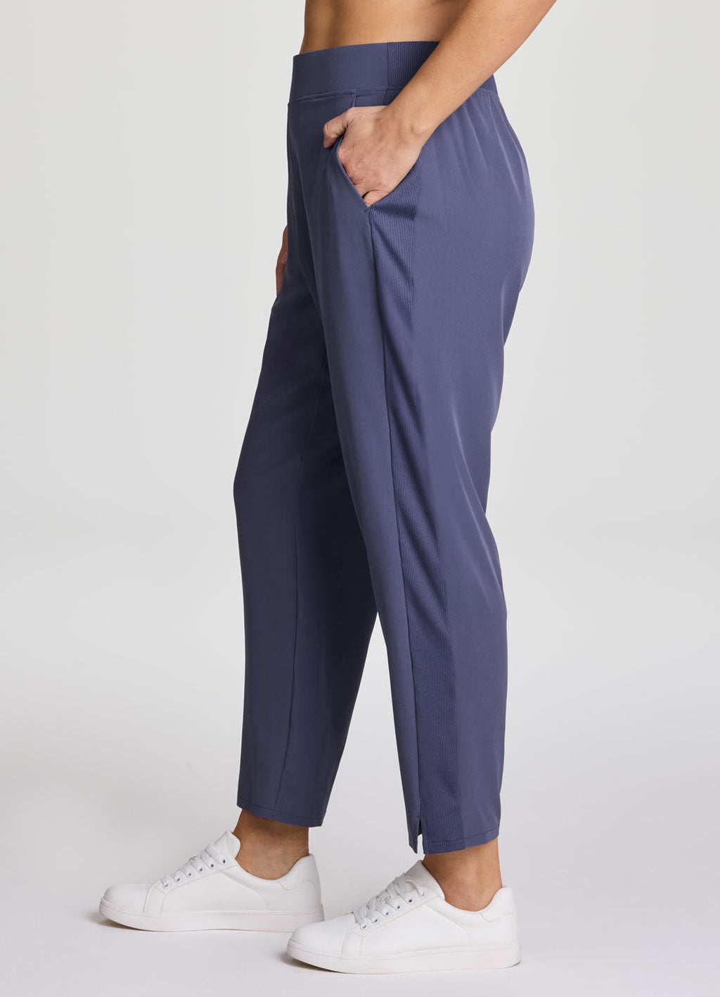 Plus City Stretch Ribbed Ankle Pant
