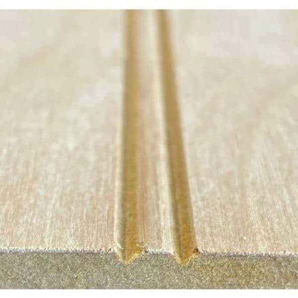 1/4 in. x 2 ft. x 4 ft. Beaded Plywood Project Panel U6834
