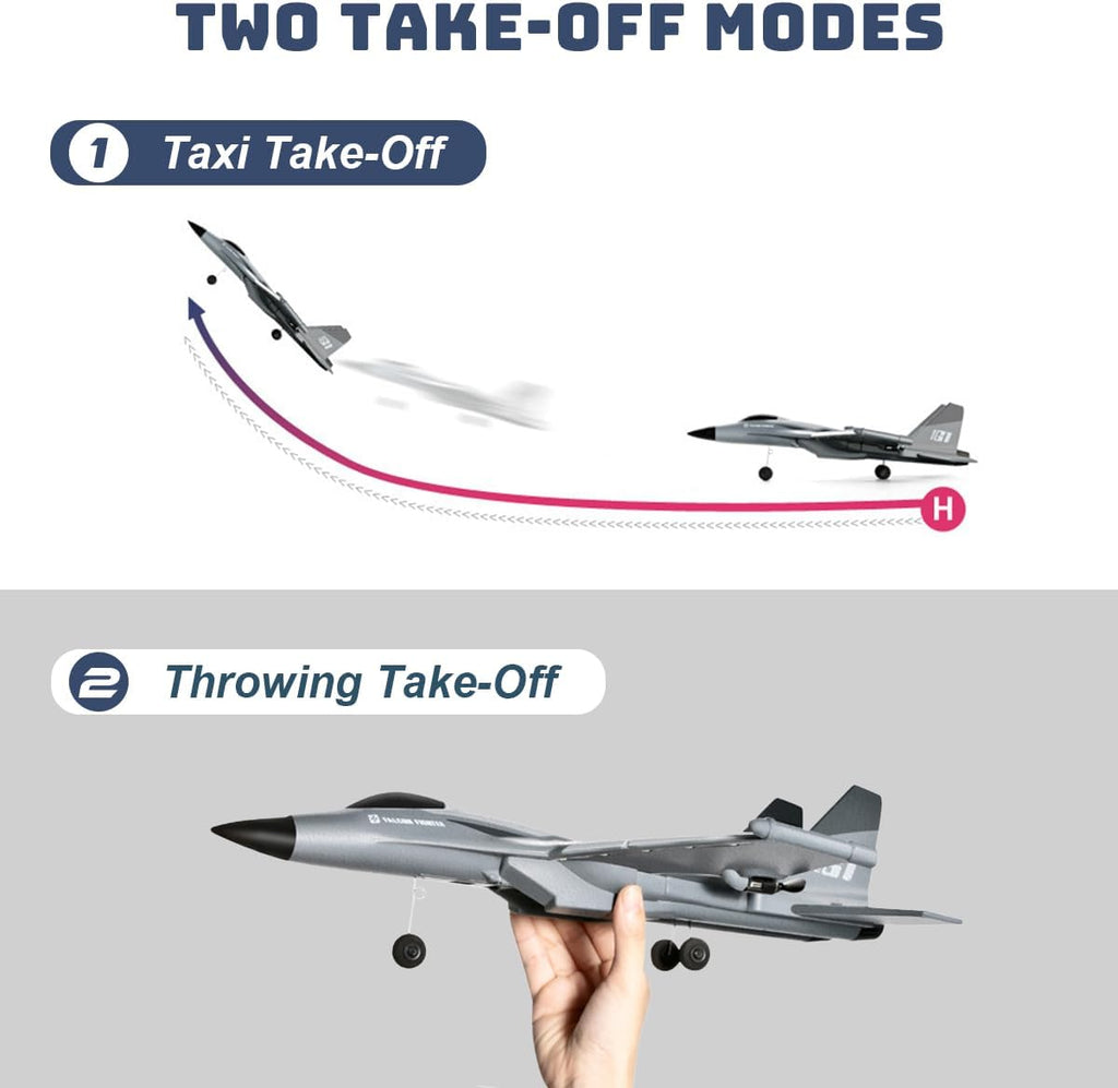 F22 RC Airplane 3 Channel Remote Control Fighter Toy, Ready to Fly, Two Batteries T2592