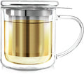 Insulated Borosilicate Glass Tea Infuser Mug (8 Oz) O203615