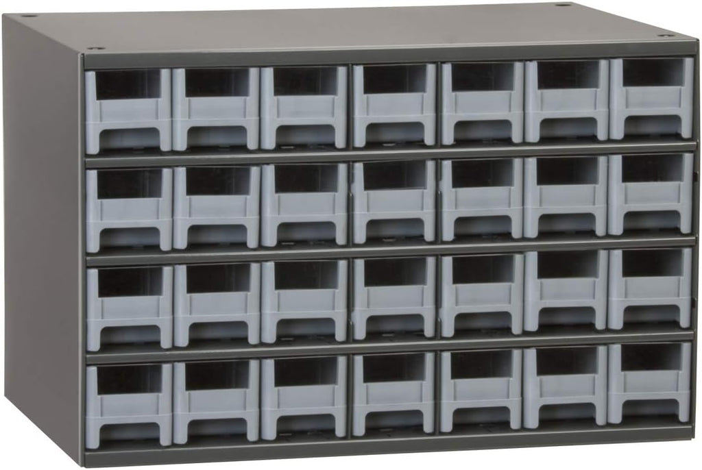 28-Drawer Steel Storage Cabinet, Gray N163717