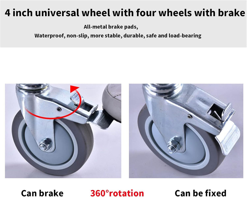 Wheelchair Shower Commode Chair with Footrests K474652