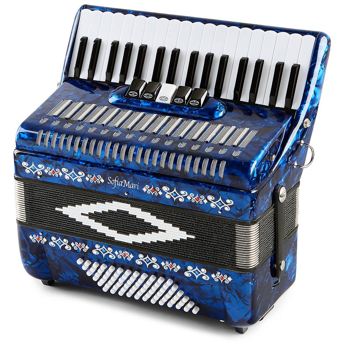 Blue 34 Piano 72 Bass Button Accordion A48833