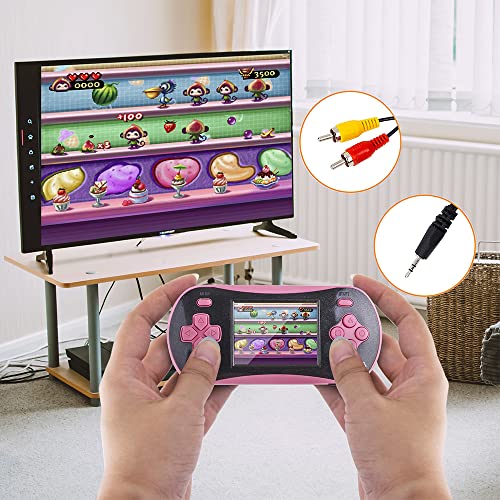Handheld Game Player Portable Classic Game Controller Built-in 260 Game 2.5 inch LCD Retro Arcade Video Game System (Blue) H337110