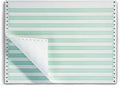 Green Bar Computer Paper, 14 7/8 x 11, 15lb, 3,500/Box I138586
