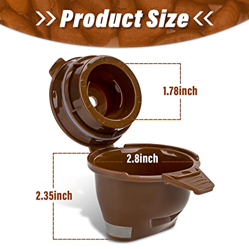Single Serving Ground Coffee Brew Filter Holder Basket Reusable Coffee Filter Brown D996402