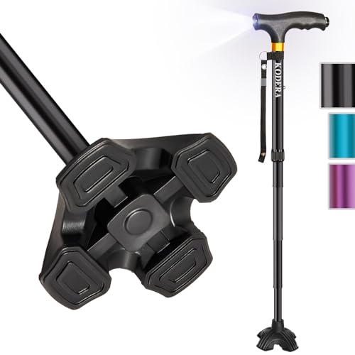 Folding Walking Cane with LED Light U402