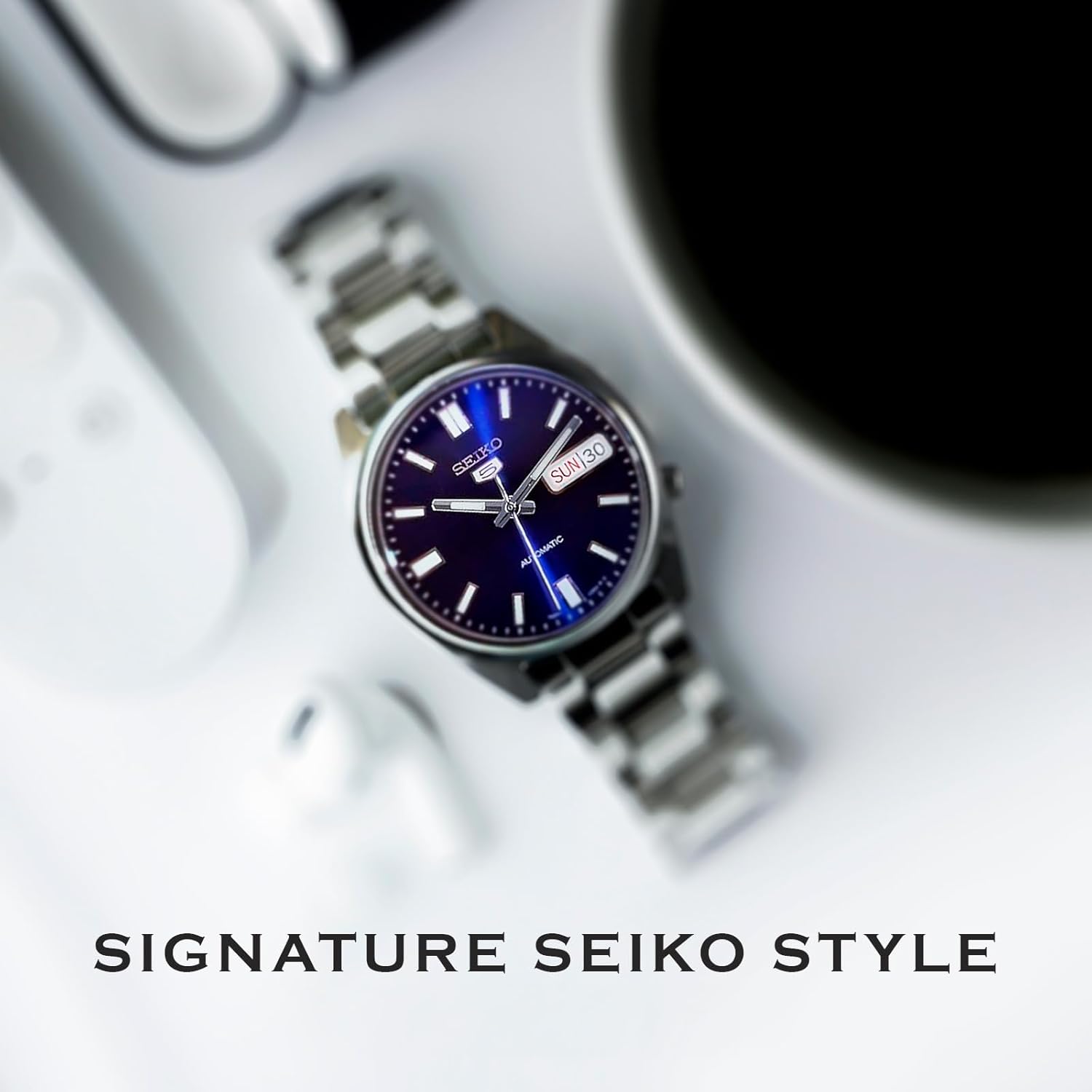 Automatic Watch with Blue Dial, Stainless Steel Case & Bracelet X332