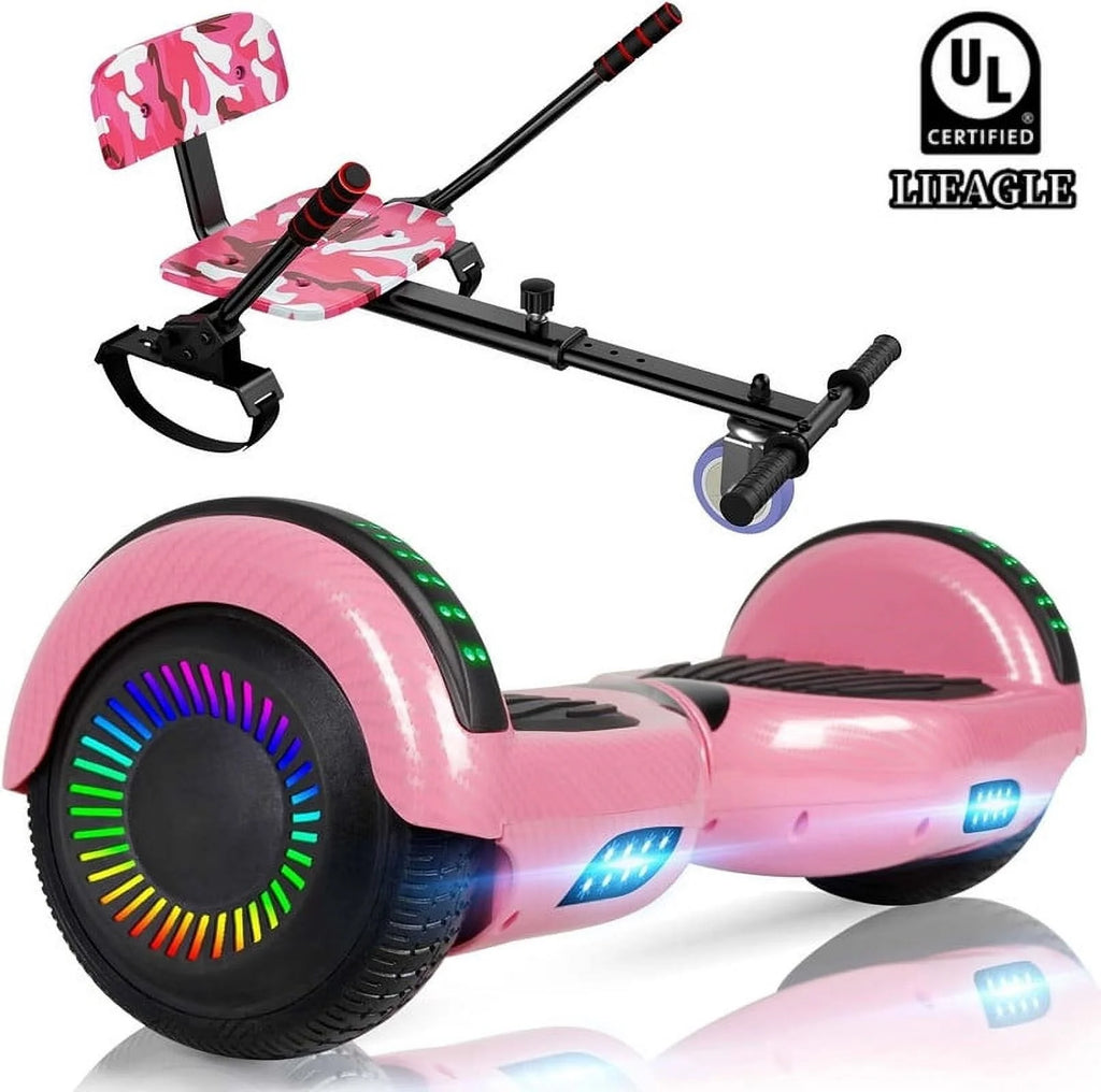 6.5 inch Self Balancing Electric Scooter with Bluetooth Speaker & LED Lights T211331