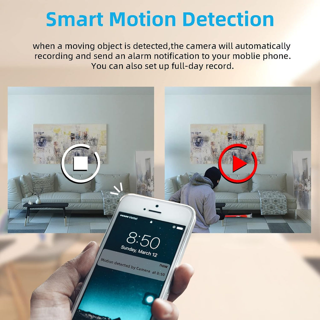 Mini Security WiFi Camera 1080P Wireless Small Home Camera with Motion Detection E6232