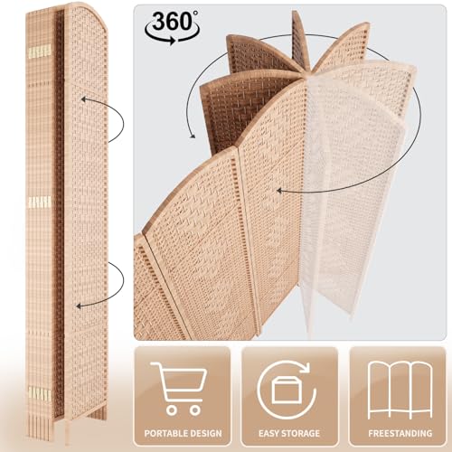 Dark Coffee 4 Panel Room Divider Y740